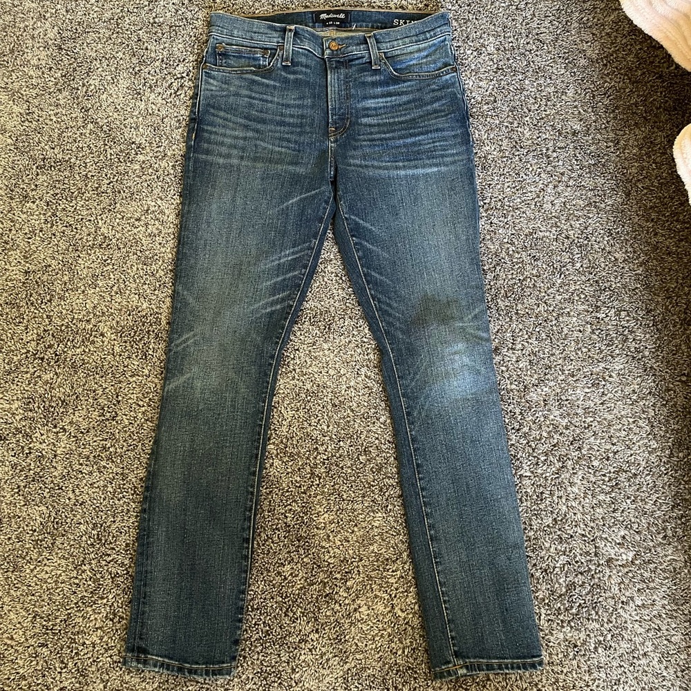 Madewell Skinny Jeans - 33x30 - Wellmoor Wash - New